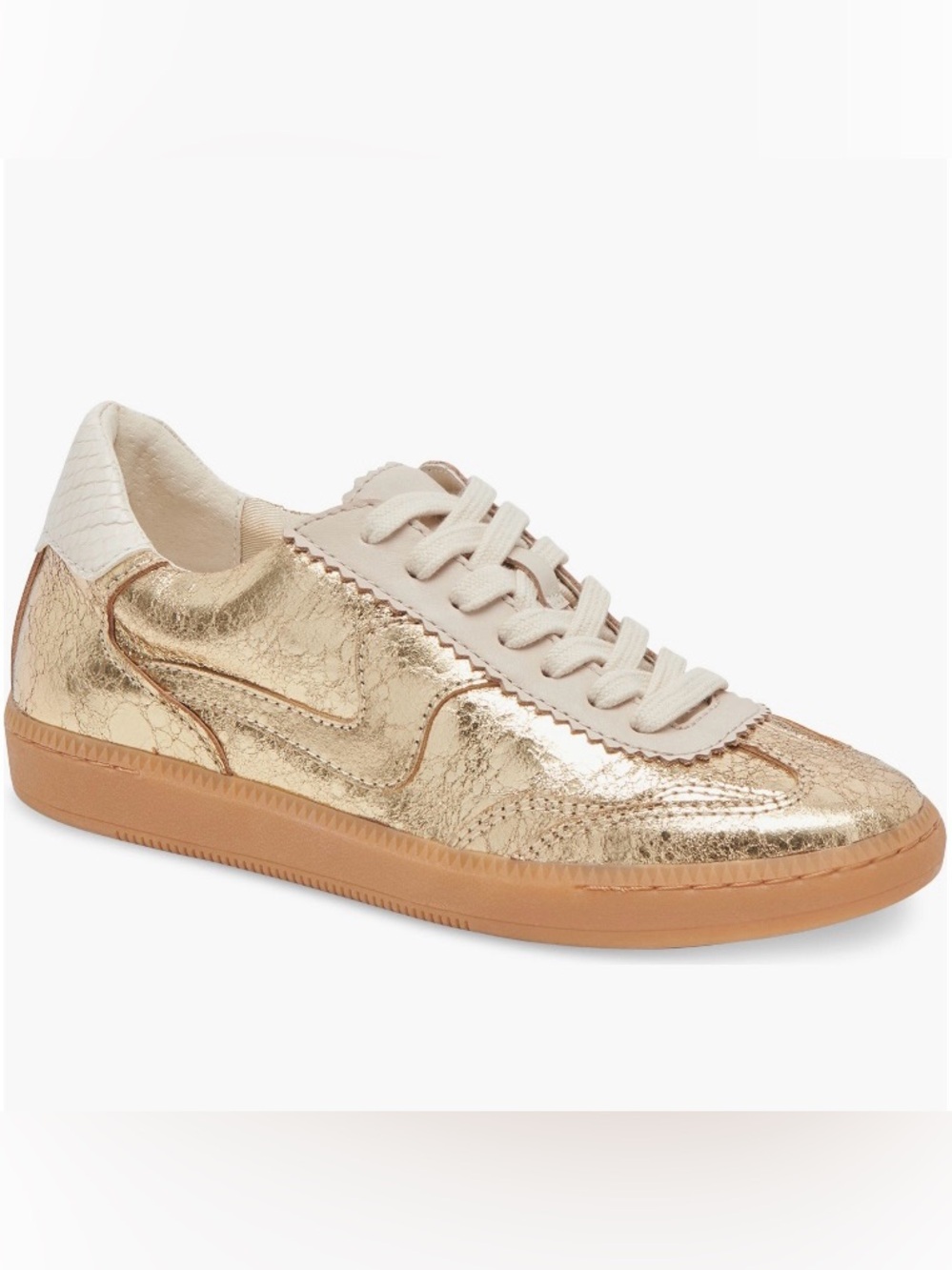Dolce Vita Notice Metallic Gold Women's Sneaker sz 8